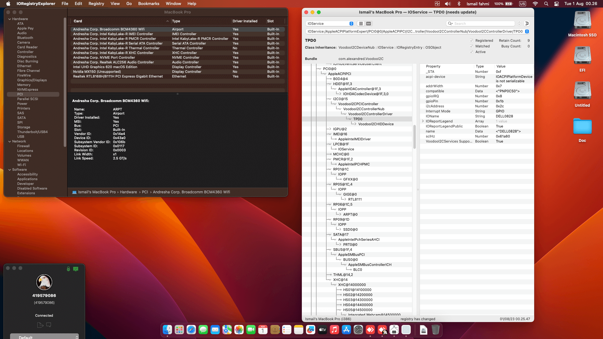 Dell Inspiron 14 7472 2nd [KabyLake R   Intel UHD 620 + I2C]   OpenCore 1